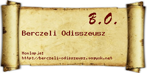 Berczeli Odisszeusz névjegykártya